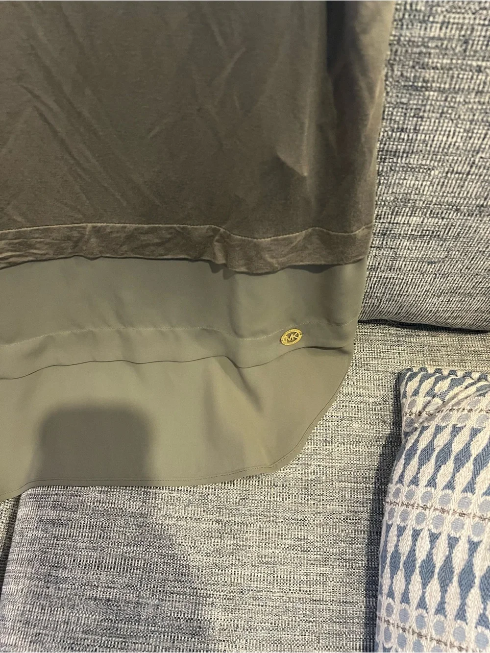 Olive Green Layered Women's Sleeveless Top Michael Kors size L